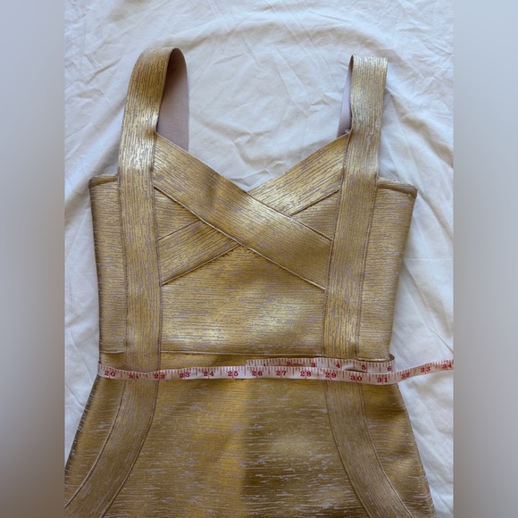 Bella Barnett Gold Cocktail Dress size Small - Picture 6 of 11